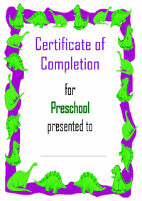 Certificate of Completion