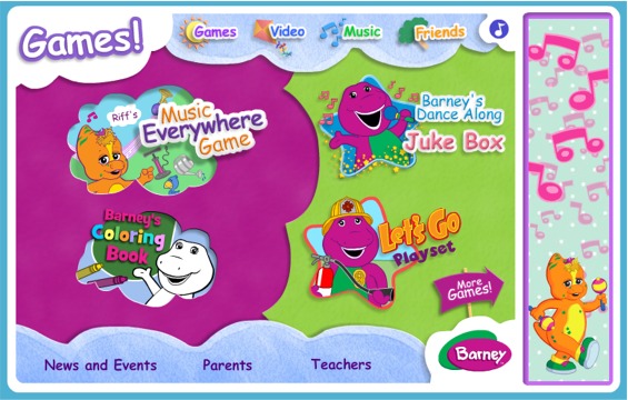 free barney games